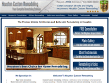Tablet Screenshot of houstoncustomremodeling.com